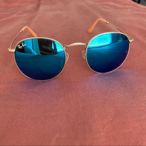 Blue Raybans sunglasses